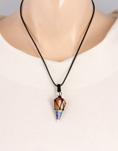 Amethyst Pendulum Pendant Macrame Wrapped Necklace darling lifestyle