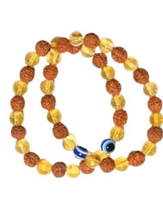 Rudraksha Citrine Crystal Bracelet (Pack of 2) darling lifestyle